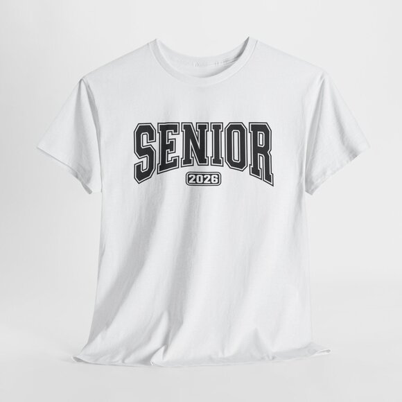 Senior 2026 High School T-shirt Graphic Black Design Print Tee Unisex - Picture 1 of 4